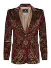 Etro Jacket Made Of  Cotton Blend In Brown