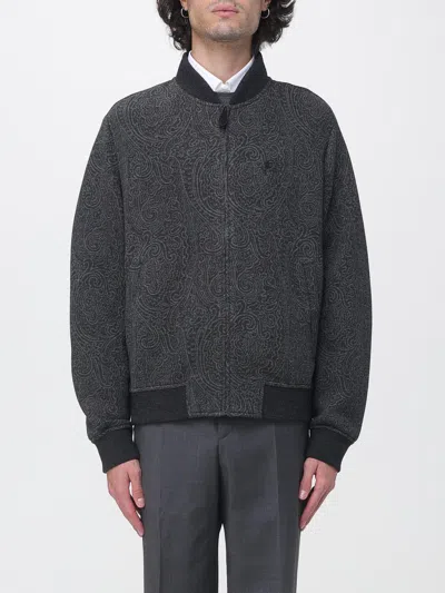 Etro Jacket Men Color Grey In Black