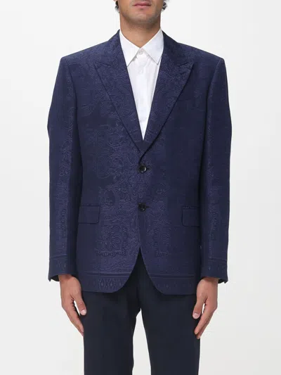 Etro Jacket Men  In Blue
