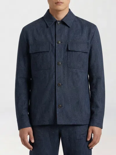 Etro Jacket  Men Color Navy In Blue