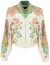 Etro Women's Lucky Charms Bomber Jacket In Print On White Base