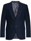 Etro Notched-lapel Single-breasted Blazer In Blue