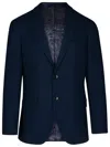 Etro Notched-lapel Single-breasted Blazer In Blue