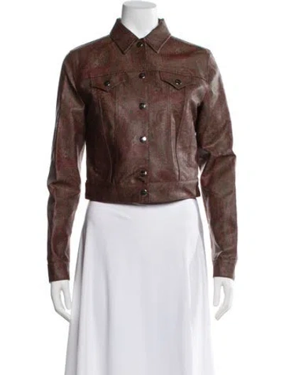 Pre-owned Etro Jacket W/ Tags In Burgundy