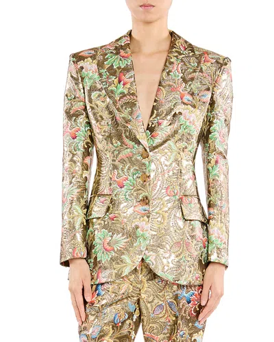 Etro Jacket With Flap Pockets In Multi