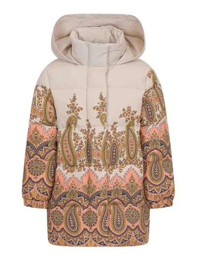 Etro Kids' Jacket With Print In Brown