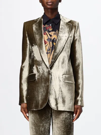 Etro Jacket Woman Color Bronze In Gray