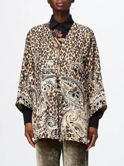 Etro Jacket Woman Color Gold In Multi