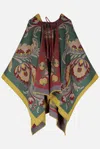 Etro Cape With Pasly Motif Scarves And Foulards Multicolor In Multi