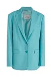 Etro Cotton Blend Jacquard Blazer With Paisley Pattern