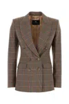 Etro Tailored Jersey Blazer With Embroidered Shoulders In Multi