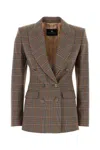 Etro Tailored Jersey Blazer With Embroidered Shoulders In Multi