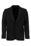 Etro Giacca In Lana Stretch Nera Uomo In Black