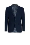 Etro Notched-lapel Single-breasted Blazer In Blue