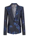 Etro Foral Single-breasted Blazer In Black
