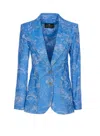 Etro Buttoned Blazer In Blue