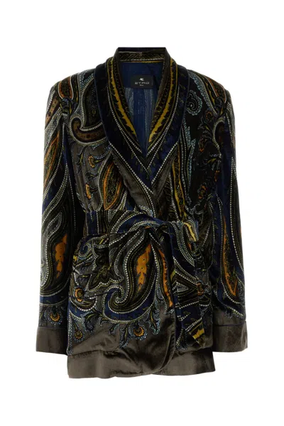 Etro Jackets In Blue