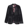 Etro Wool-blend Patchwork Blazer In Gray