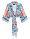 Etro Self-tie Long Sleeves In Multi
