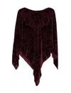 Etro Paisley Silk-blend Velvet Poncho In Multi