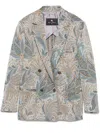 Etro Women's Double-breasted Jacket | Size 44 | Wrca007099jje15 Color S9880 In Multicolour