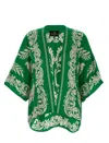 Etro Viscose Cardigan Sweaters And Cardigans In Stampa F.do Verde