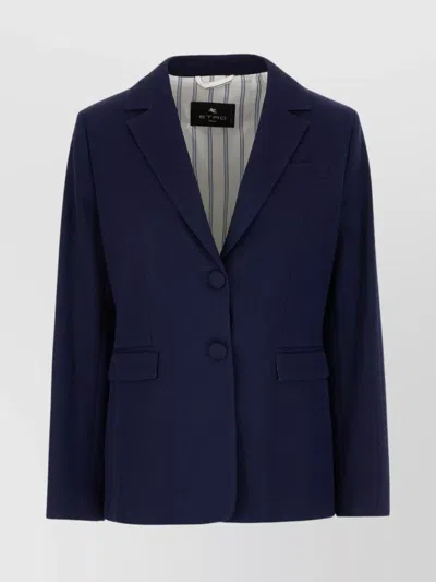 Etro Jackets With Back Vent And Front Pockets