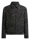 Etro Jacquard Bomber Jacket In Black