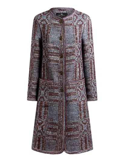 Etro Jacquard Boucle Coat
