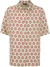 Etro Jacquard Bowling Shirt Clothing In Yellow & Orange