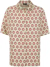 Etro Jacquard Bowling Shirt Clothing In Yellow & Orange