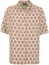 Etro Jacquard Bowling Shirt Clothing In Yellow Multi