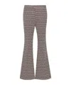 Etro Jacquard Trousers In Gray