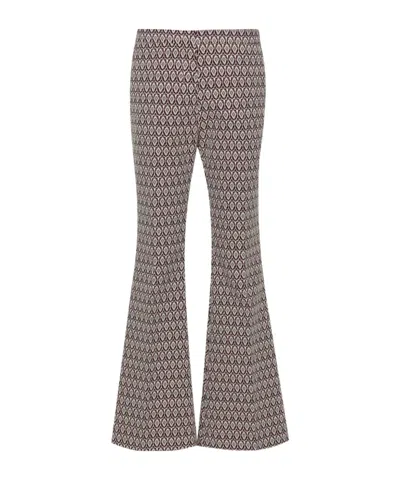 ETRO ETRO JACQUARD FLARED TROUSERS