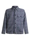 Etro Jacquard Check Jacket In Blue