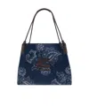 Etro Womens Denim Blue Scuro Libra Denim Shoulder Bag In Blue