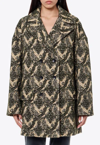 Etro Jacquard Double-breasted Coat