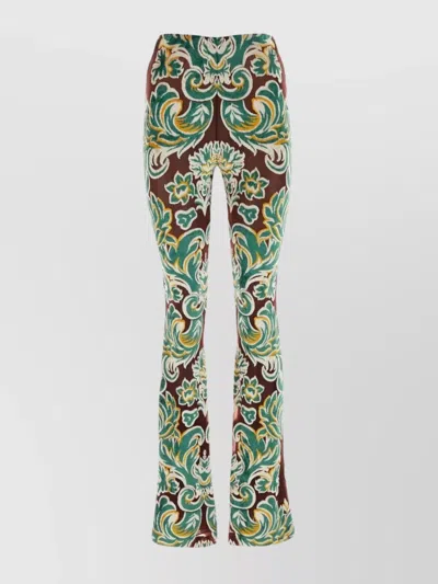 ETRO JACQUARD EMBROIDERED PANT PAISLEY PATTERN