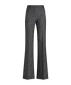 Etro Jacquard Flared Trousers In Black