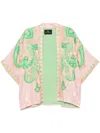 Etro Jacquard Floral Jacket In Multicolor