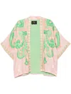 Etro Jacquard Floral Jacket In Multicolor