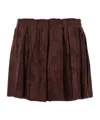 Etro Jacquard Floral Patterned Skirt In Brown