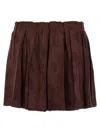Etro Jacquard Floral Patterned Skirt In Brown