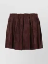 Etro Jacquard Floral Patterned Skirt In Brown