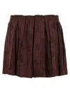 Etro Jacquard Floral Patterned Skirt In Brown