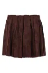 Etro Jacquard Floral Patterned Skirt In Burgundy