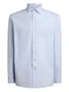 Etro Floral Jacquard Button-up Shirt In Blue