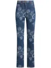 Etro Jeans Im Regular Fit Mit Jacquardmuster In Blau