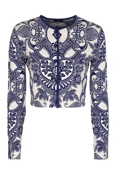 ETRO ETRO JACQUARD KNIT CARDIGAN