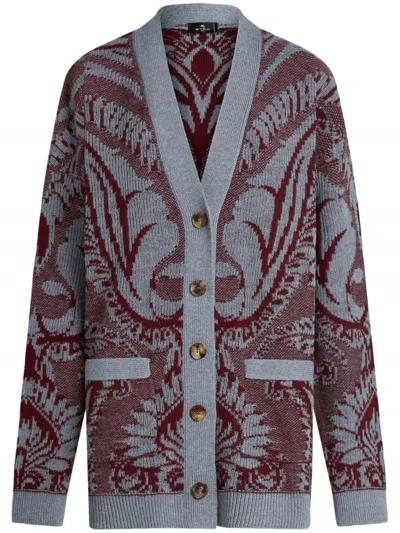 ETRO ETRO JACQUARD-KNITTED CARDIGAN
